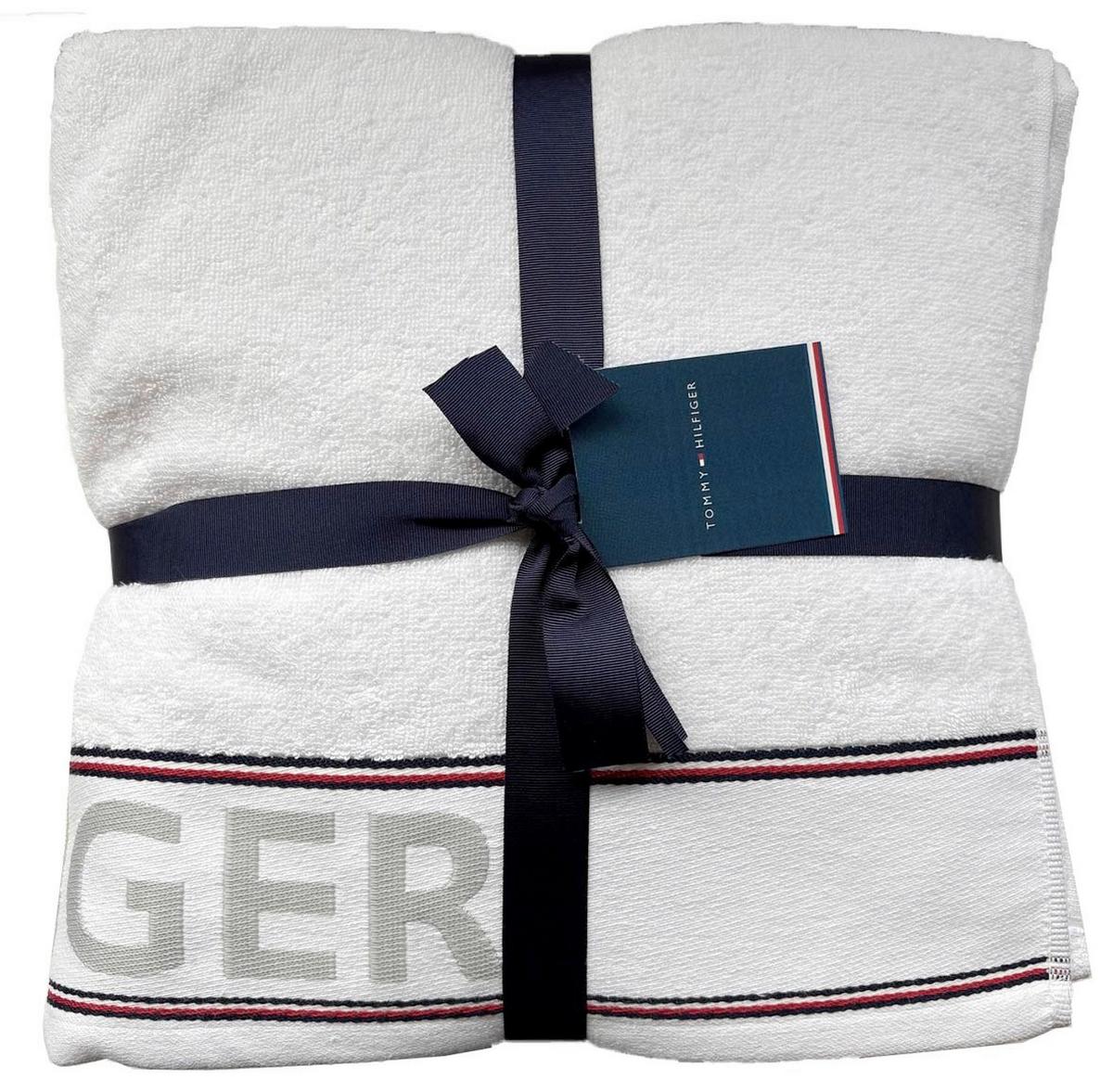 ZESTAW RĘCZNIKÓW FROTTE DEGREE WHITE - biały, Basics, tkanina - Tommy Hilfiger