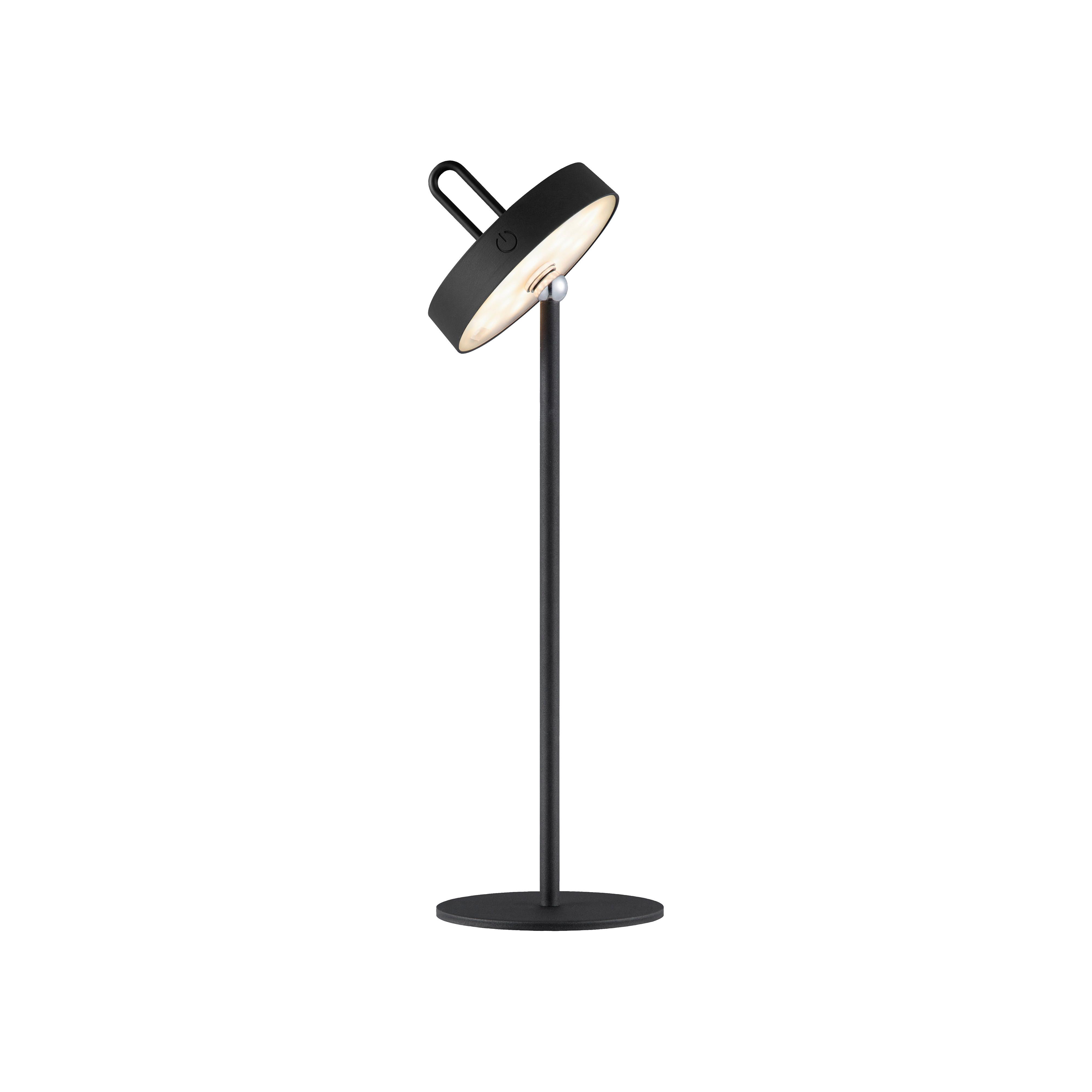 LED-Tischleuchte Amag Schwarz - Schwarz, MODERN, Kunststoff/Metall (13/13/46,8cm)