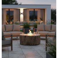 Feuerstelle Mancester Rotbraun - Rotbraun, KONVENTIONELL, Stein/Metall (100/43/106cm) - Gardenson