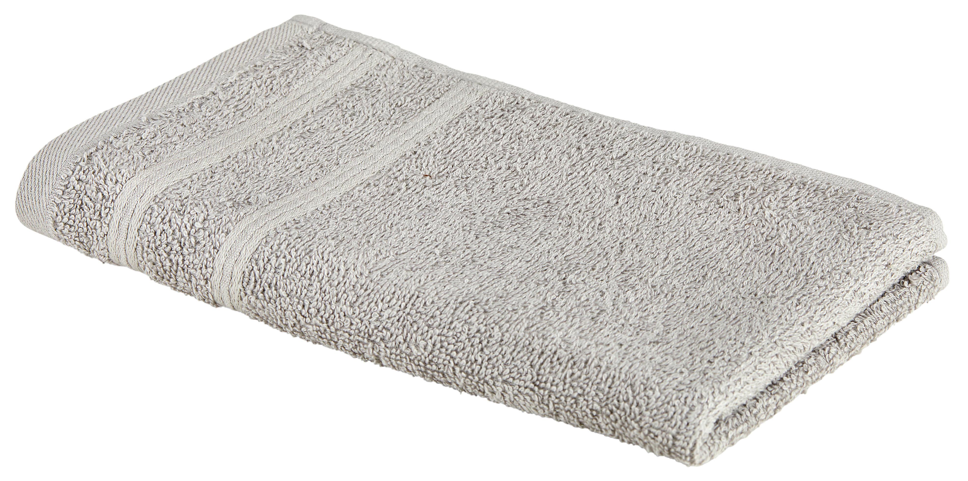 Gästetuch Melanie in Hellgrau ca.30x30cm - Hellgrau, Textil (30/50cm) - Modern Living