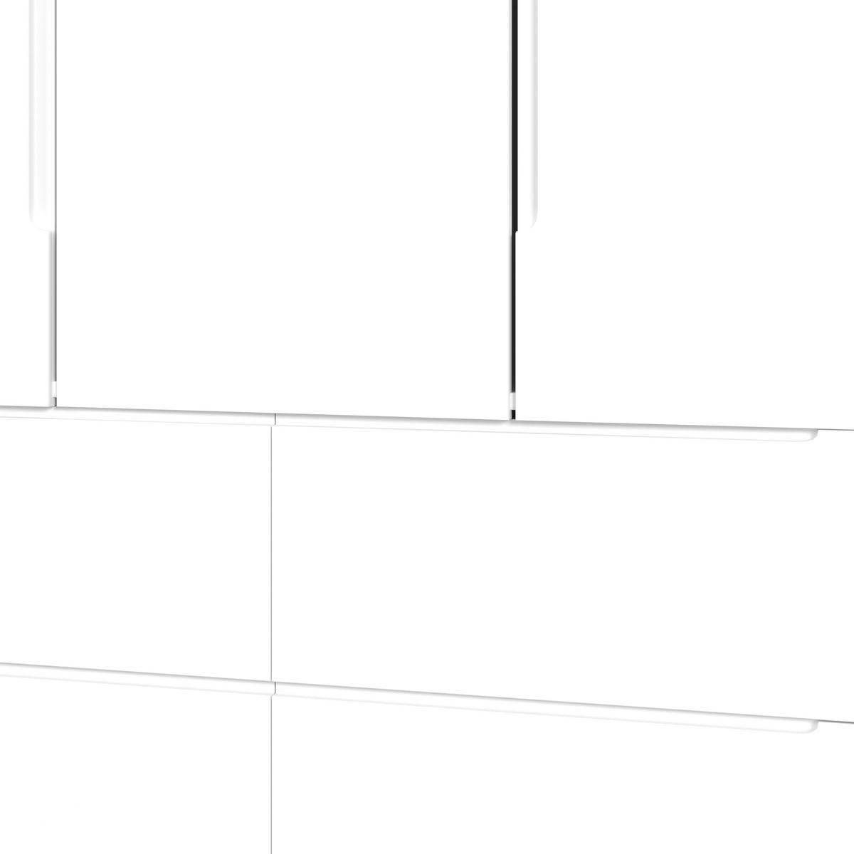 Ruhásszekrény Marlo - fehér, Modern, faalapú anyag/fa (148/223/60cm) - Bessagi Home