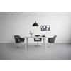 STOL MED ARMSTÖD VALLETTA - kromfärg/antracit, Klassisk, metall/textil (61/85/60cm) - Premium Living