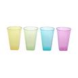 Trinkglas Lucia in versch. Farben - Blau/Pink, Kunststoff (7,5/15,5cm)