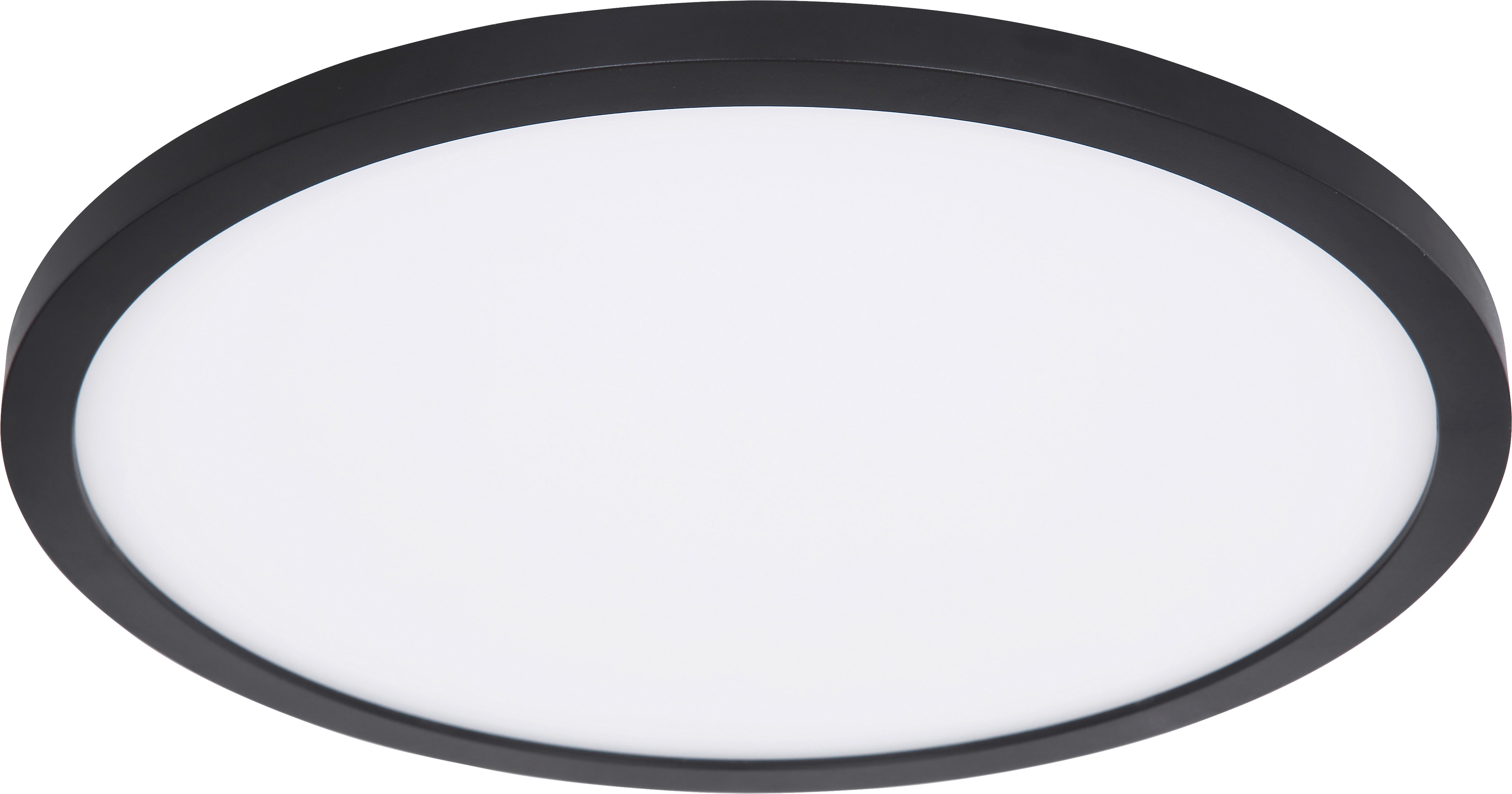LED Mennyezeti Lámpa Ulol - Fehér/Fekete, konvencionális, Műanyag (42/2,5cm) - Modern Living