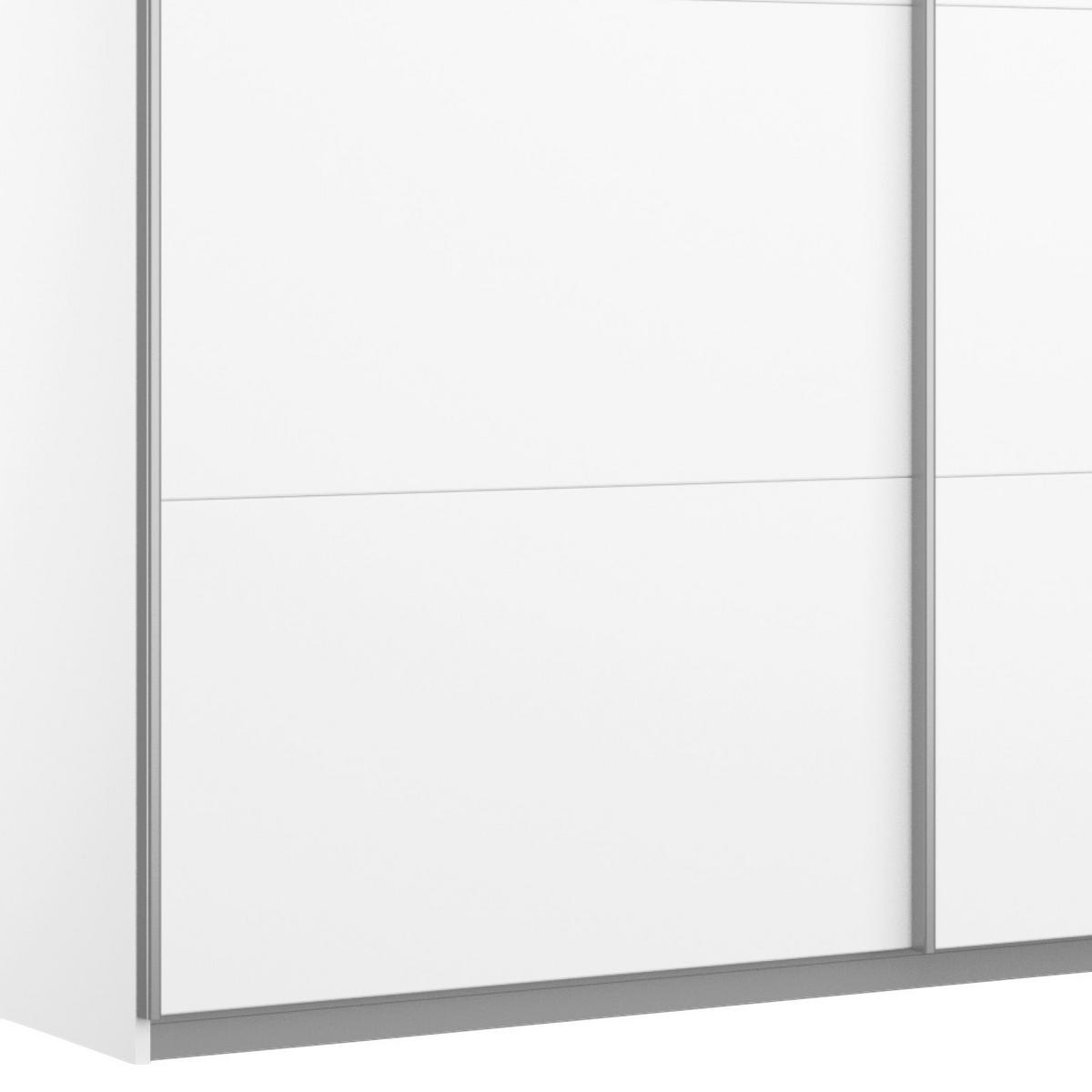 Ormar S Kliznim Vratima Belluno - bijela/boje aluminija, Moderno, drvni materijal/metal (181/210/62cm) - Modern Living