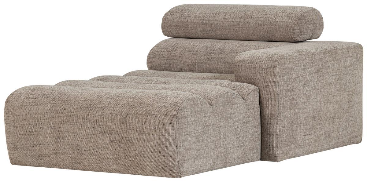 Sofaelement Novi Naturfarben B: 173cm - Schwarz/Naturfarben, Design, Kunststoff/Textil (173/86/109cm) - Livetastic
