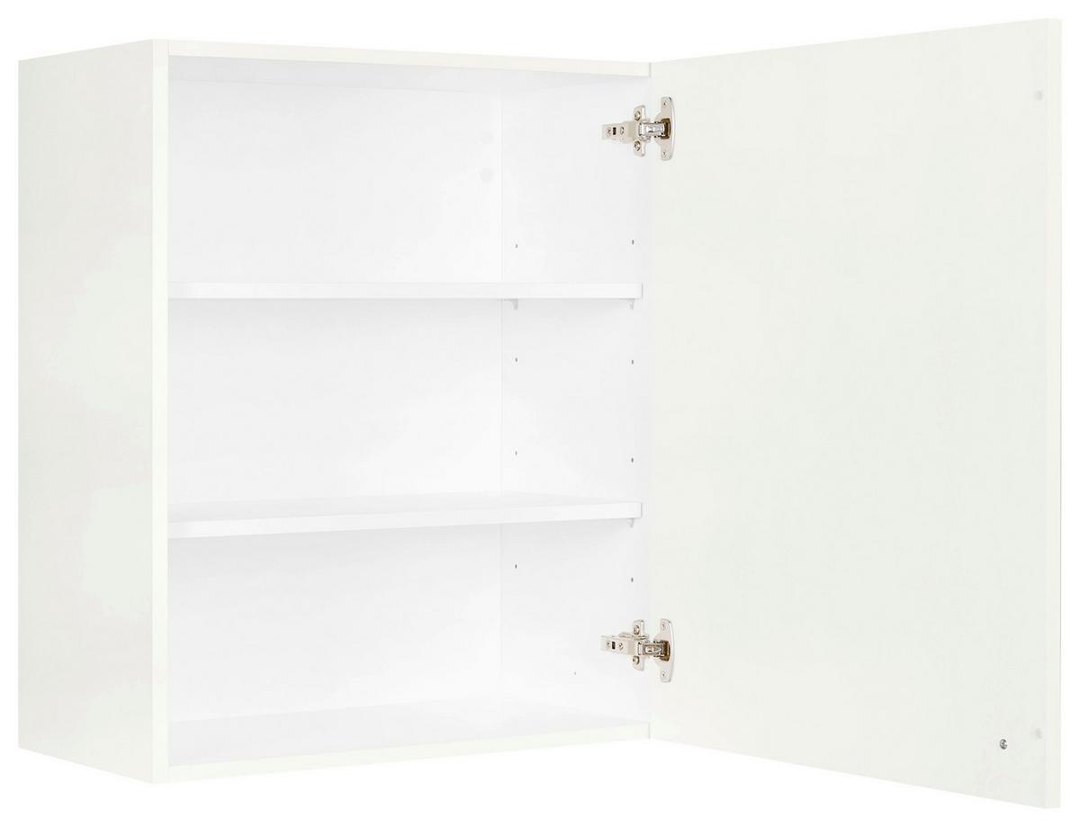 Küchenoberschrank Cascada Weiß - Schwarz/Weiß, MODERN, Holzwerkstoff/Metall (60/72/35cm) - Nobilia