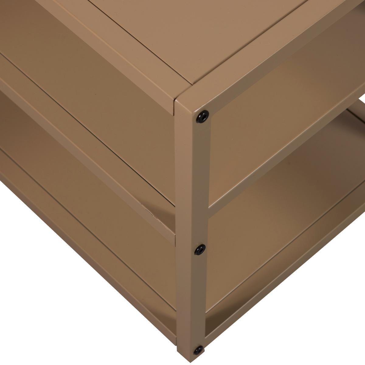 Lowboard Teun Metall Braun - Braun, Design, Metall (120/40/35cm) - Livetastic