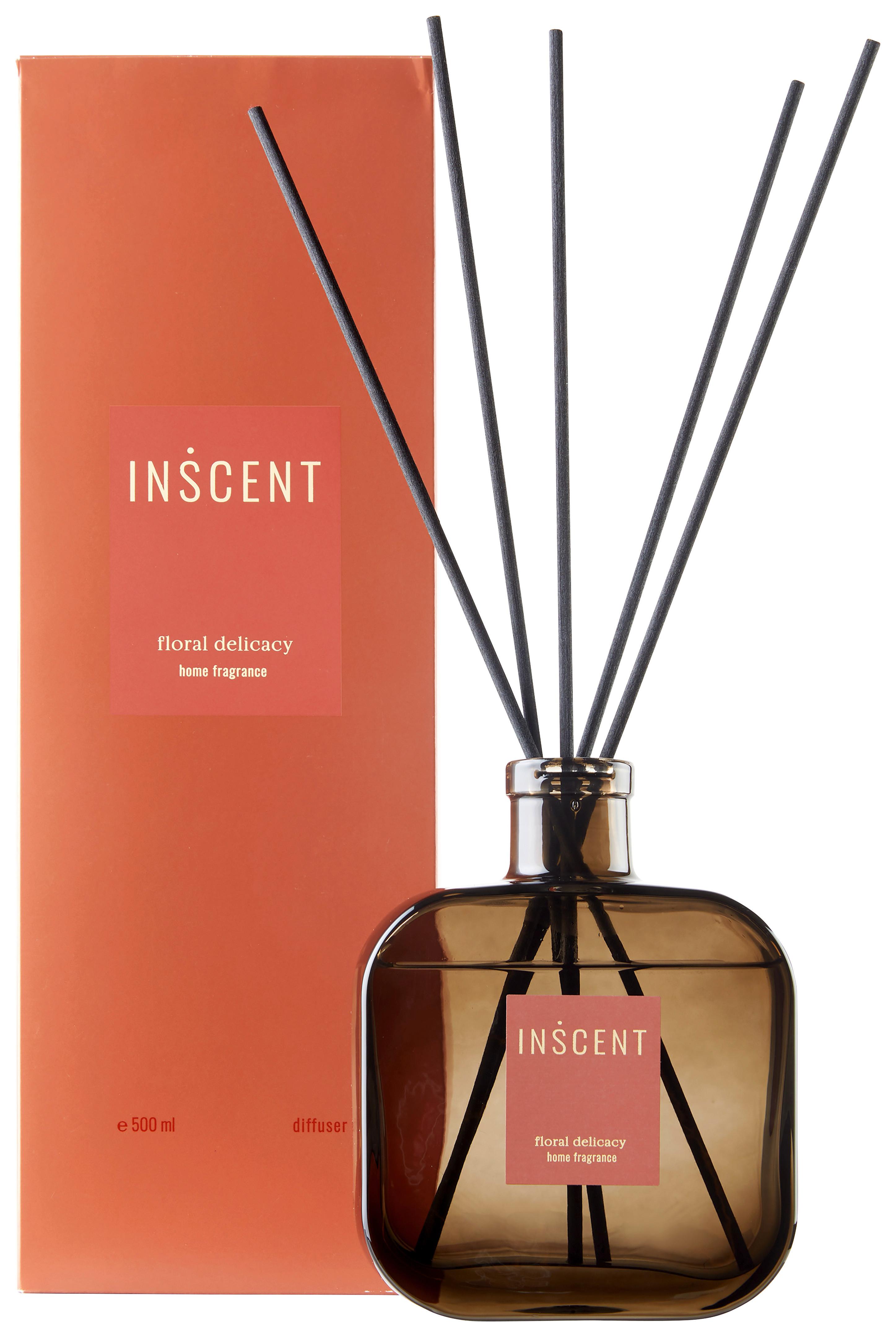 Diffúzor Floral Delicacy - piros/átlátszó, Design, Üveg (500ml) - Inscent