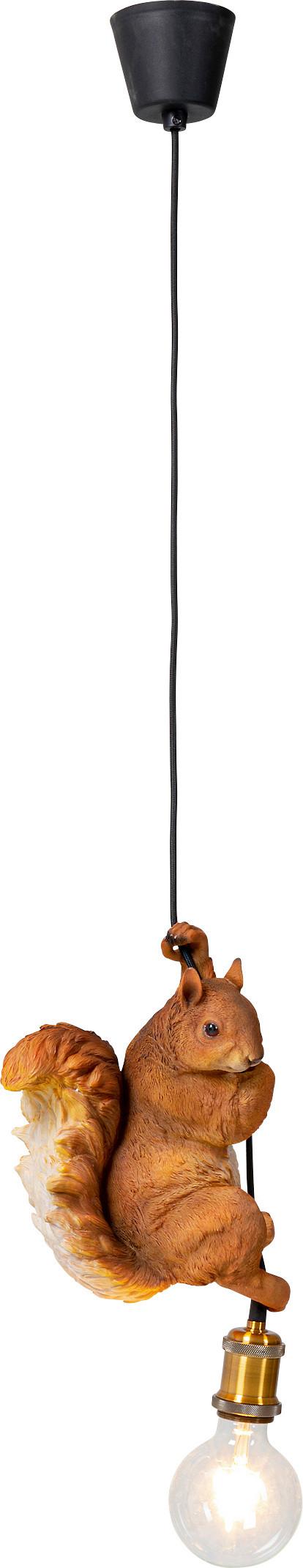 LAMPA WISZĄCA HÄNGELEUCHTE ANIMAL SQUIRREL - brązowy, Design, tworzywo sztuczne (20/38/14cm) - Kare-Design