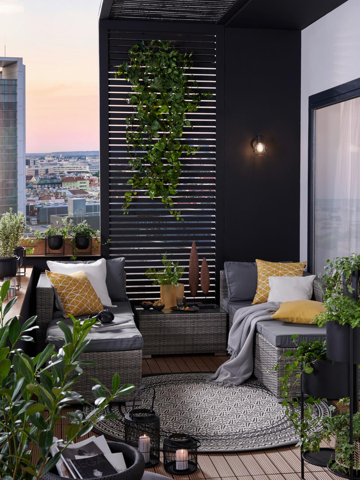 Loungegarnitur Parga in Grau - Grau, Modern, Glas/Kunststoff - Mömax