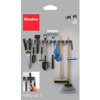 Eszköztartó Hang Up 6 - szürke, műanyag (31/9,5/6cm) - Metaltex