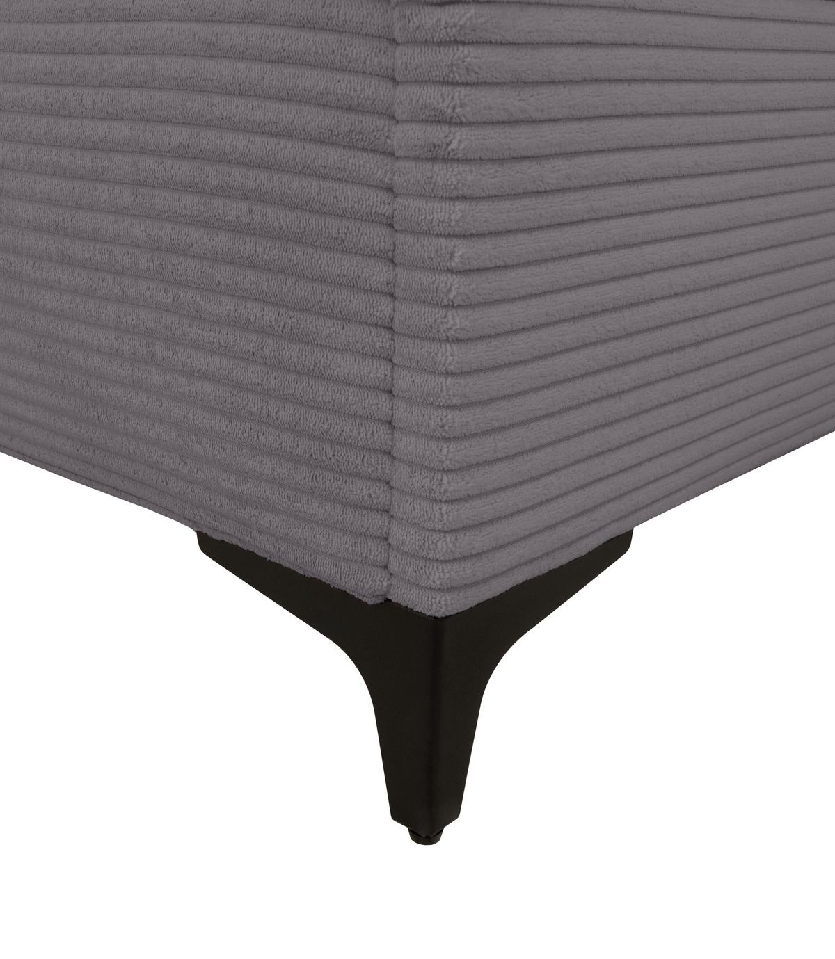 Boxbett Jerry Anthrazit ca. 120x200cm - Anthrazit/Schwarz, KONVENTIONELL, Textil (120/200cm) - Mömax