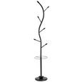 Kleiderständer Schwarz Kautschukholz - Schwarz, MODERN, Holz/Metall (28/180/28cm) - Mömax modern living Kleiderständer Schwarz Kautschukholz - Schwarz, MODERN, Holz/Metall (28/180/28cm) - Mömax modern living