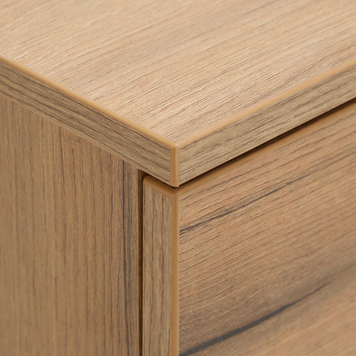 TV-Element Neo Eichefarben ca. 210x53x40cm - Eichefarben/Schwarz, MODERN, Holzwerkstoff/Kunststoff (210/53/40cm) - Mömax