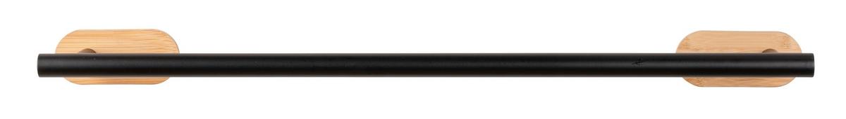 Držalo Za Brisače Turbo-Loc - črna/naravne barve, Moderno, kovina/les (60/4,5/7cm) - Mömax