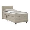 Boxspringbett Dixon Cappuccino ca. 90x200cm - Schwarz/Cappuccino, KONVENTIONELL, Holz/Holzwerkstoff (90/200cm) - Premium Living