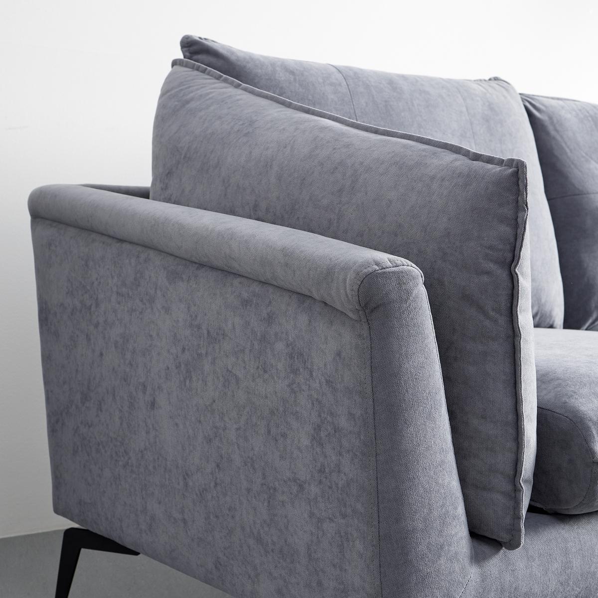 Sarokkanapé Sandro - szürke, Modern, textil/fa (258/86/160cm) - Bessagi Home