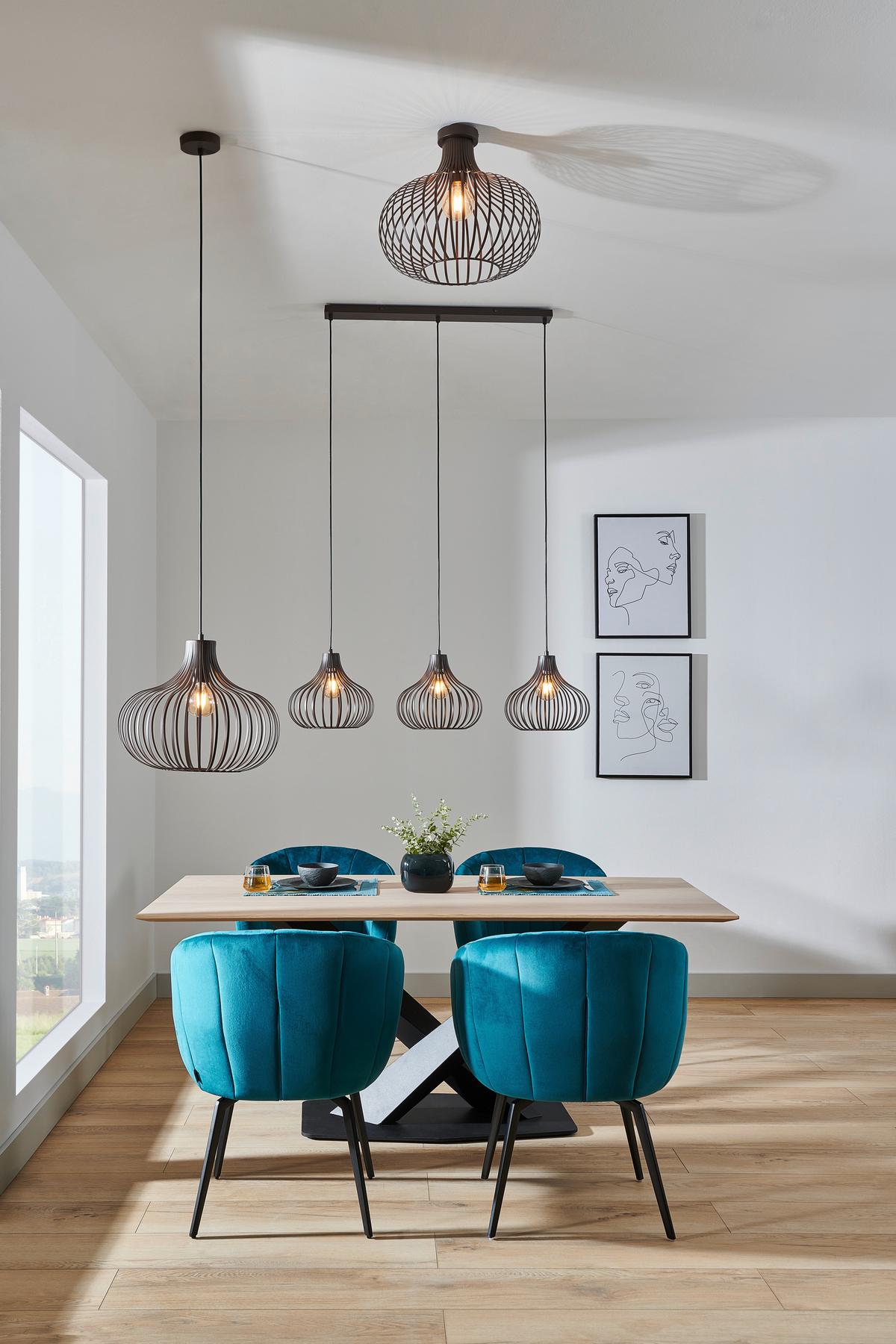 PLAFONNIER 63370111X MATEO - couleur rouille, Basics, métal (40/35cm)