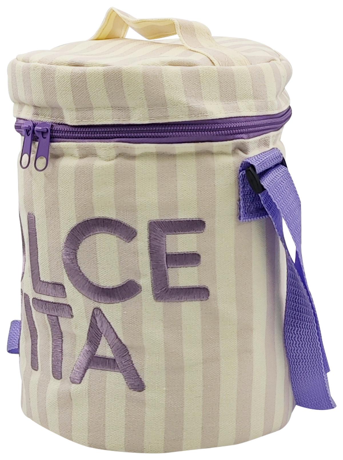 Kühltasche Dolce Vita Weiß/Flieder ca. 7l - Flieder/Weiß, KONVENTIONELL, Kunststoff/Textil (17/24/17cm) - Mömax