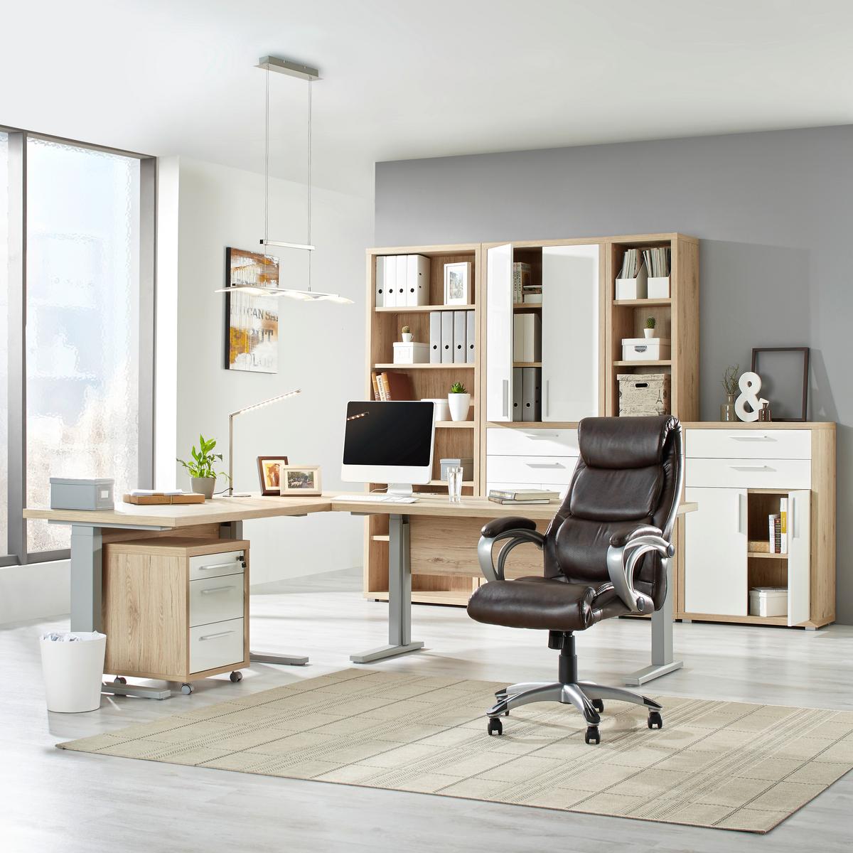 Eckverbindungsplatte in Eichefarben - Eichefarben, Modern, Holz (80/4/80cm) - Mömax