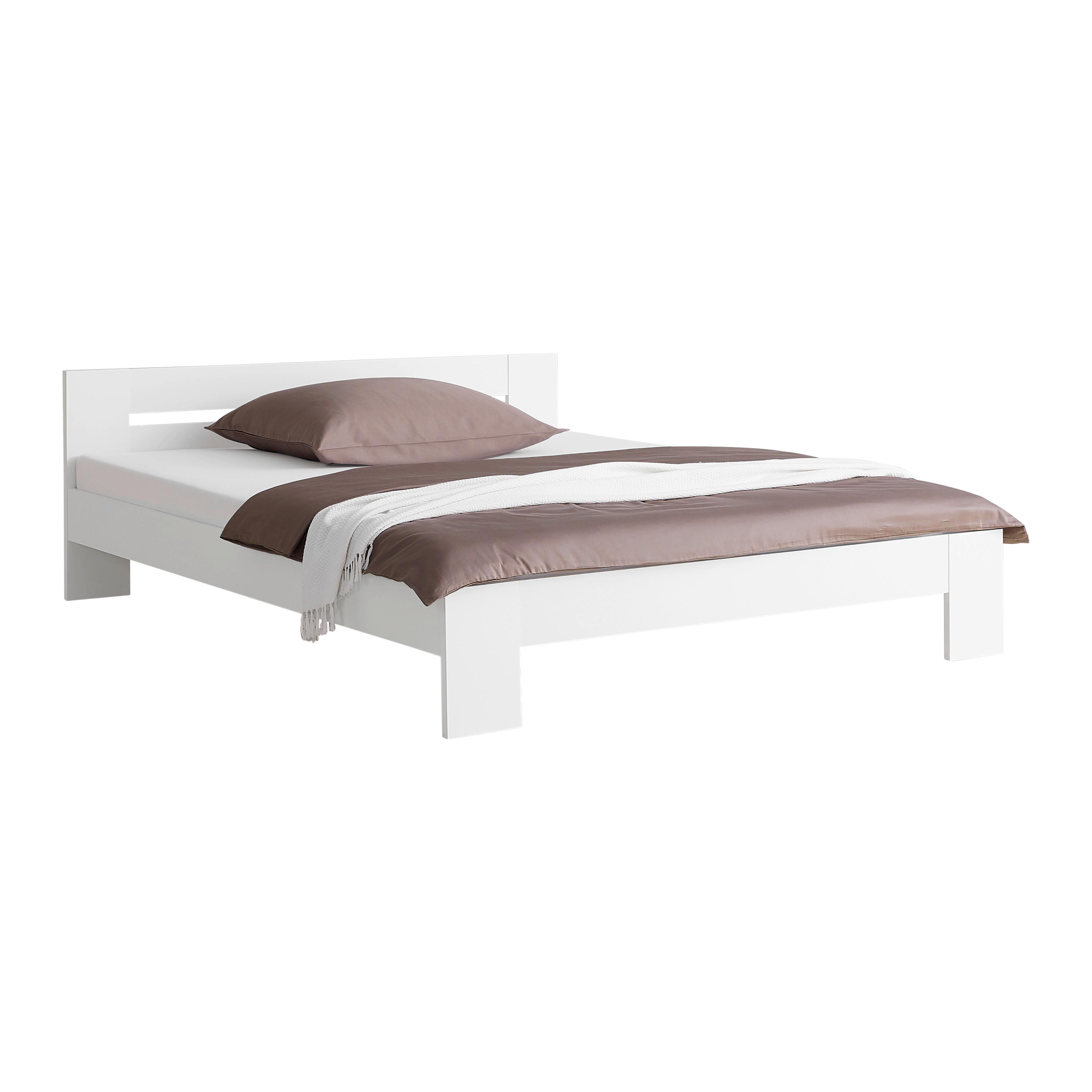 Bett Madrid Weiß ca. 180x200cm - Weiß, MODERN, Holz (180/200cm) - Mömax