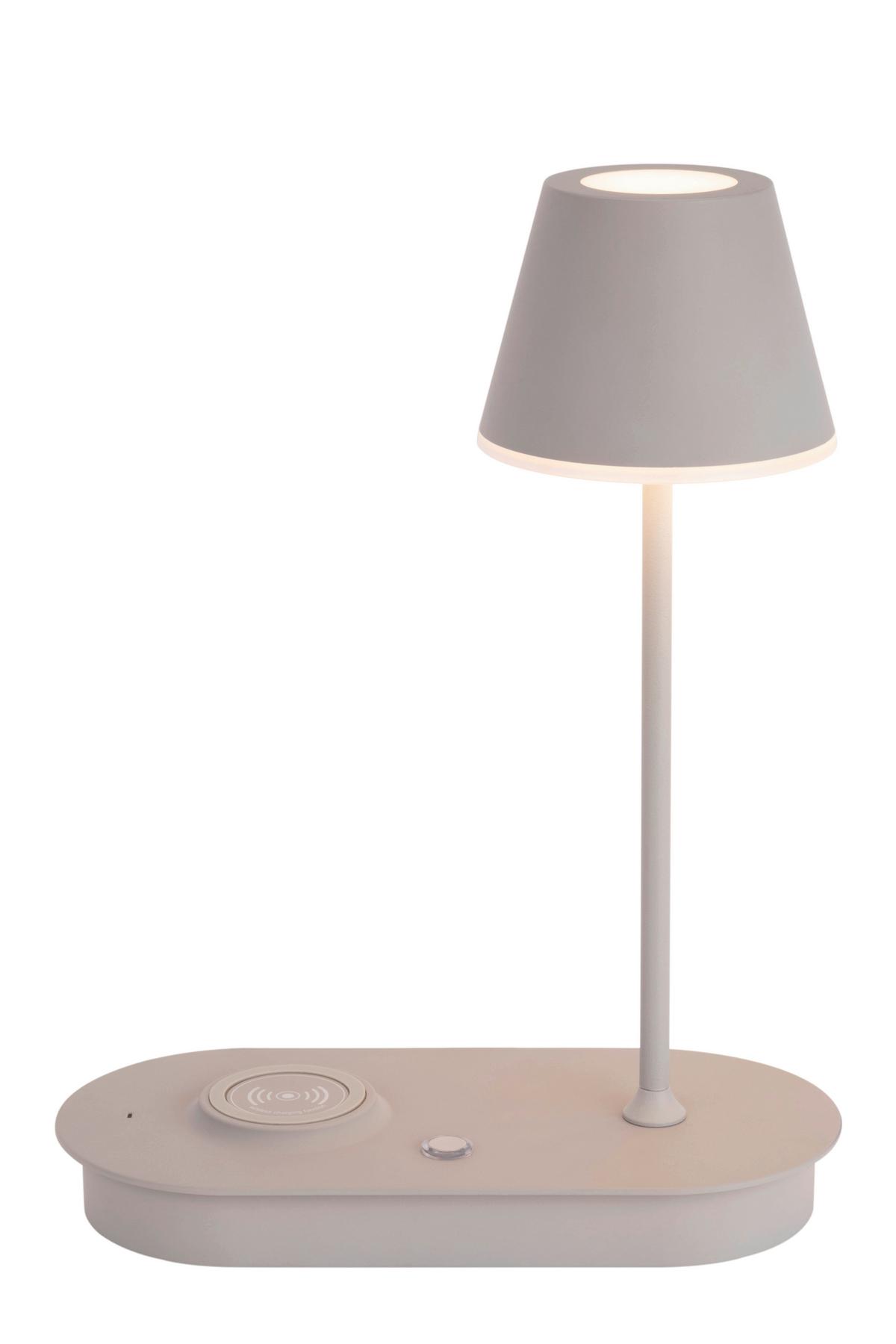 LAMPA STOŁOWA LED PATERSON *SBN* - szary, Design, tworzywo sztuczne/metal (25/12/33cm) - Novel