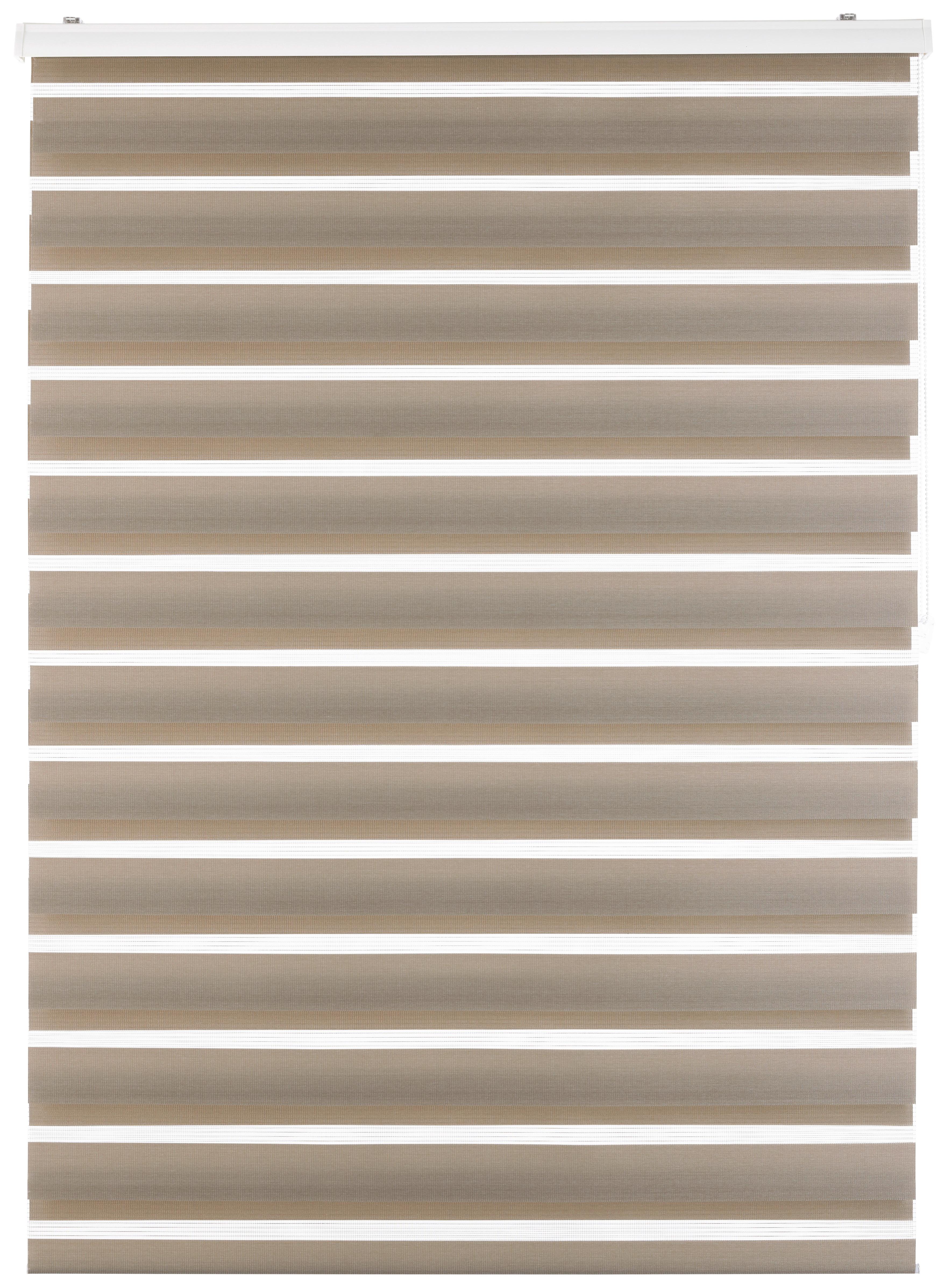 Rulou zebră Thomas - taupe, plastic/textil (120/160cm) - Premium Living