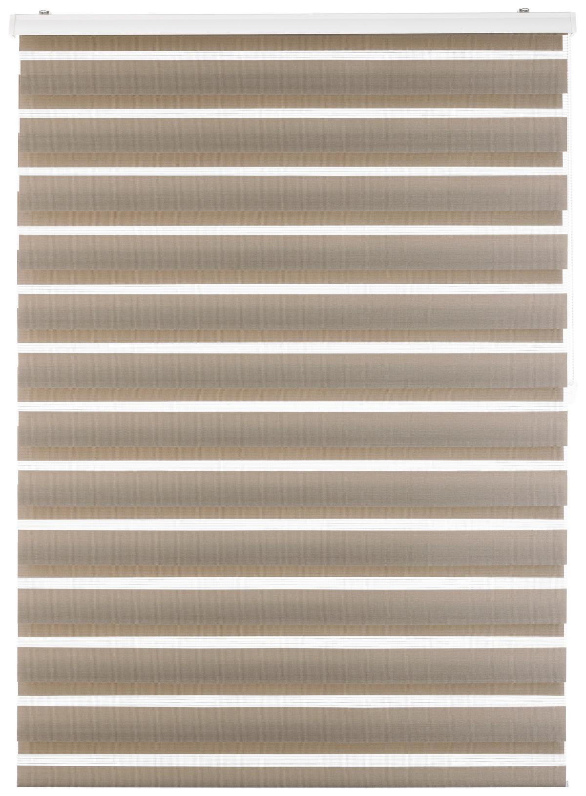 Rulou zebră Thomas - taupe, plastic/textil (120/160cm) - Premium Living
