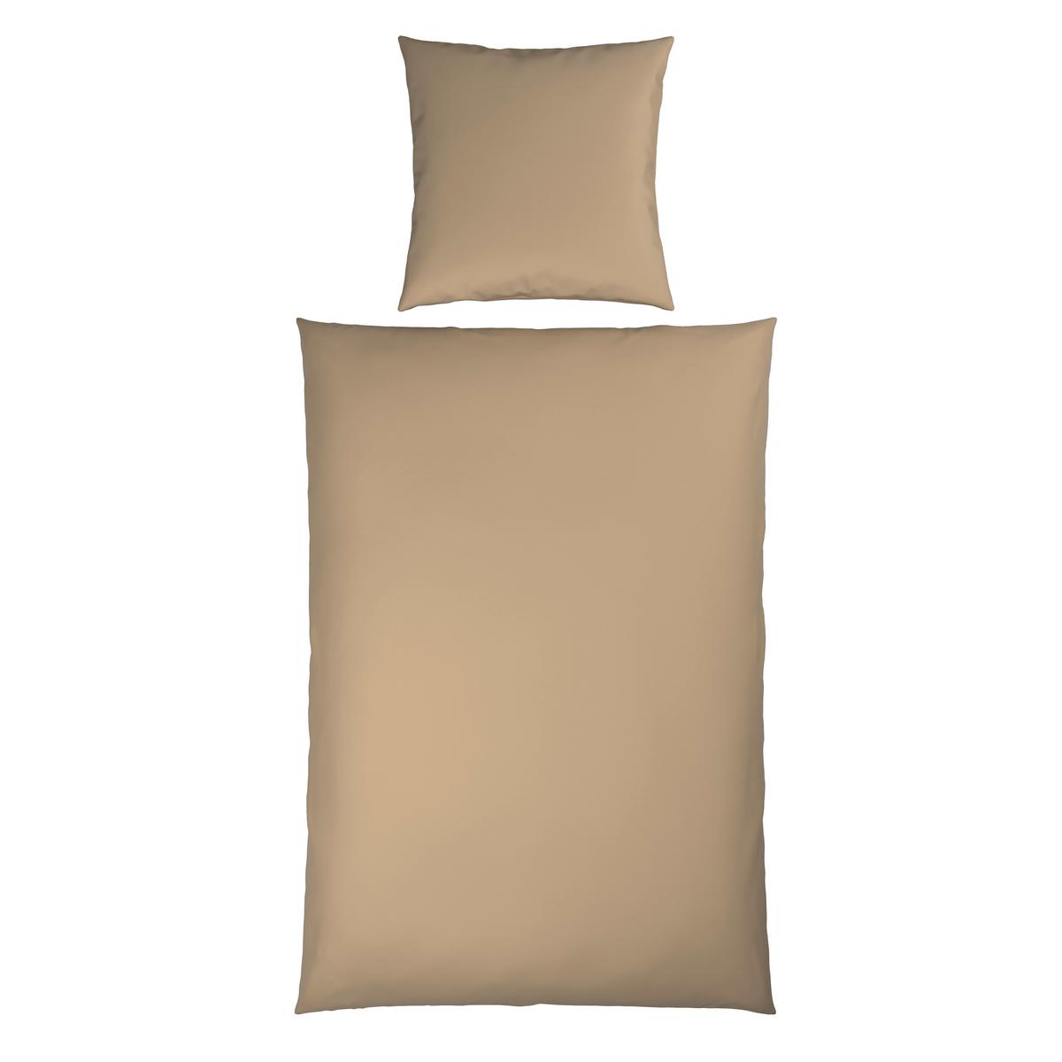 Bettwäsche Xenia Beige ca. 135x200cm - Beige, MODERN, Textil (135/200cm) - Premium Living