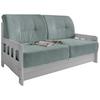 Schlafsofa Camino Holzkorpus Hellblau - Weiß/Hellblau, MODERN, Holz/Textil (154/88/90cm) - Livetastic