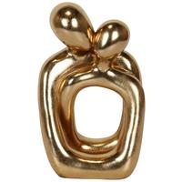 Skulptur Sandy Cold Goldfarben - Goldfarben, Romantik / Landhaus, Kunststoff (22/36/15cm) - Mömax