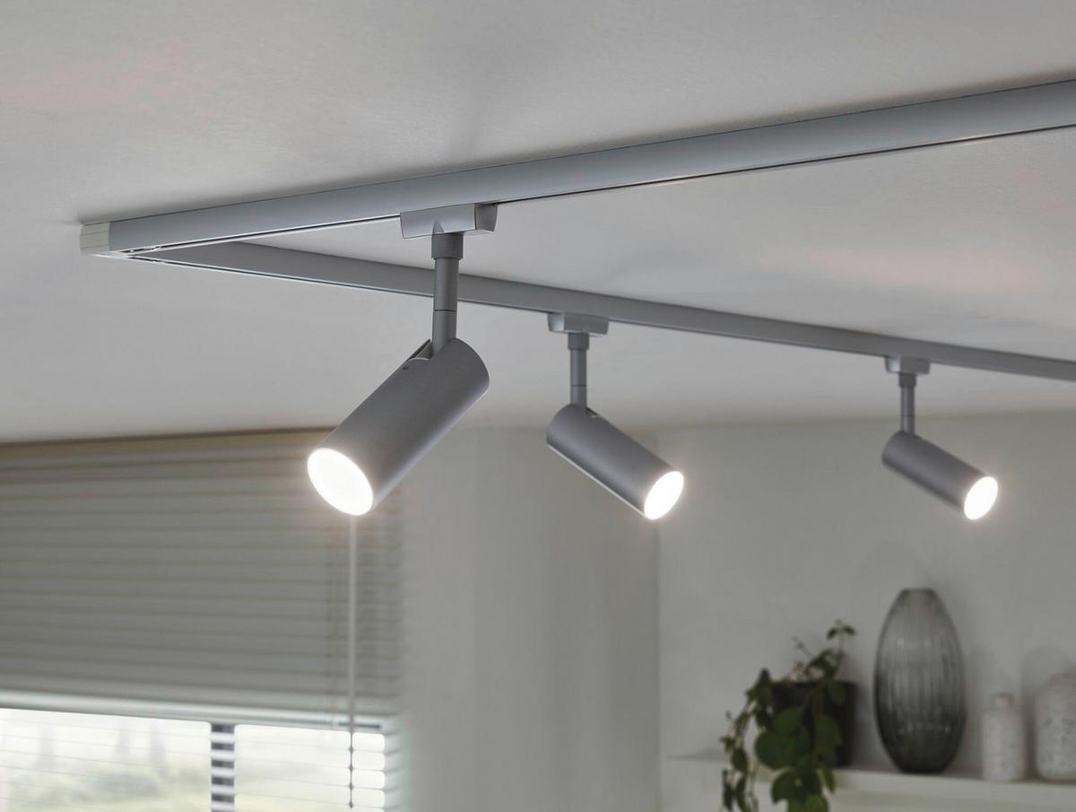 Schienensystem-Strahler Tubo in Chromfarben max. 4,5 W - Chromfarben, Design, Metall (4,2/18,6cm) - Paulmann