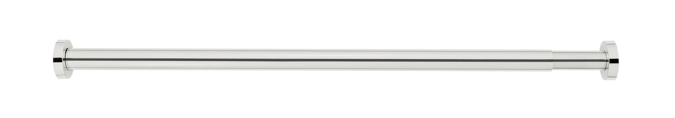 DRĄŻEK PRYSZNICOWY OBLEON - kolor srebrny/kolor chromowy, Konventionell, tworzywo sztuczne/metal (2,8/110-185cm) - Schöner Wohnen