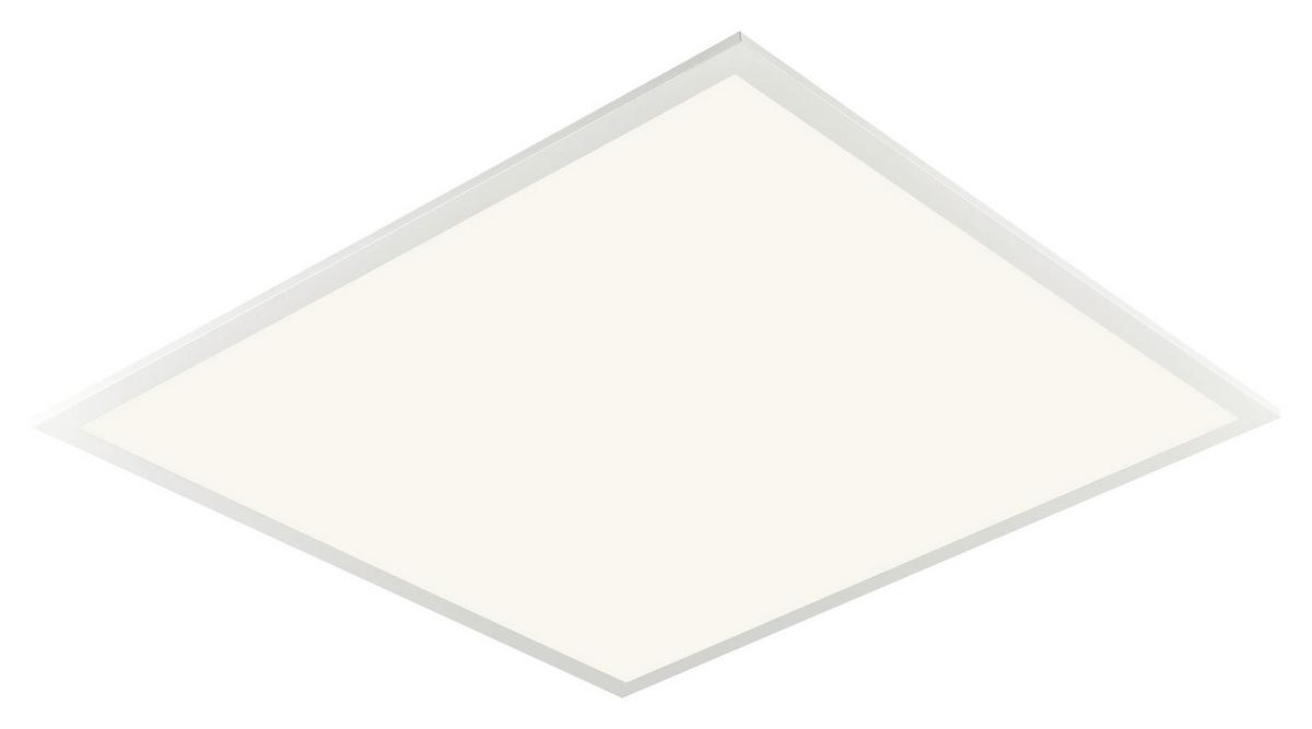 LED Mennyezeti Lámpa Geör 45/45cm - fehér, Modern, műanyag/fém (45/45/6cm) - Premium Living
