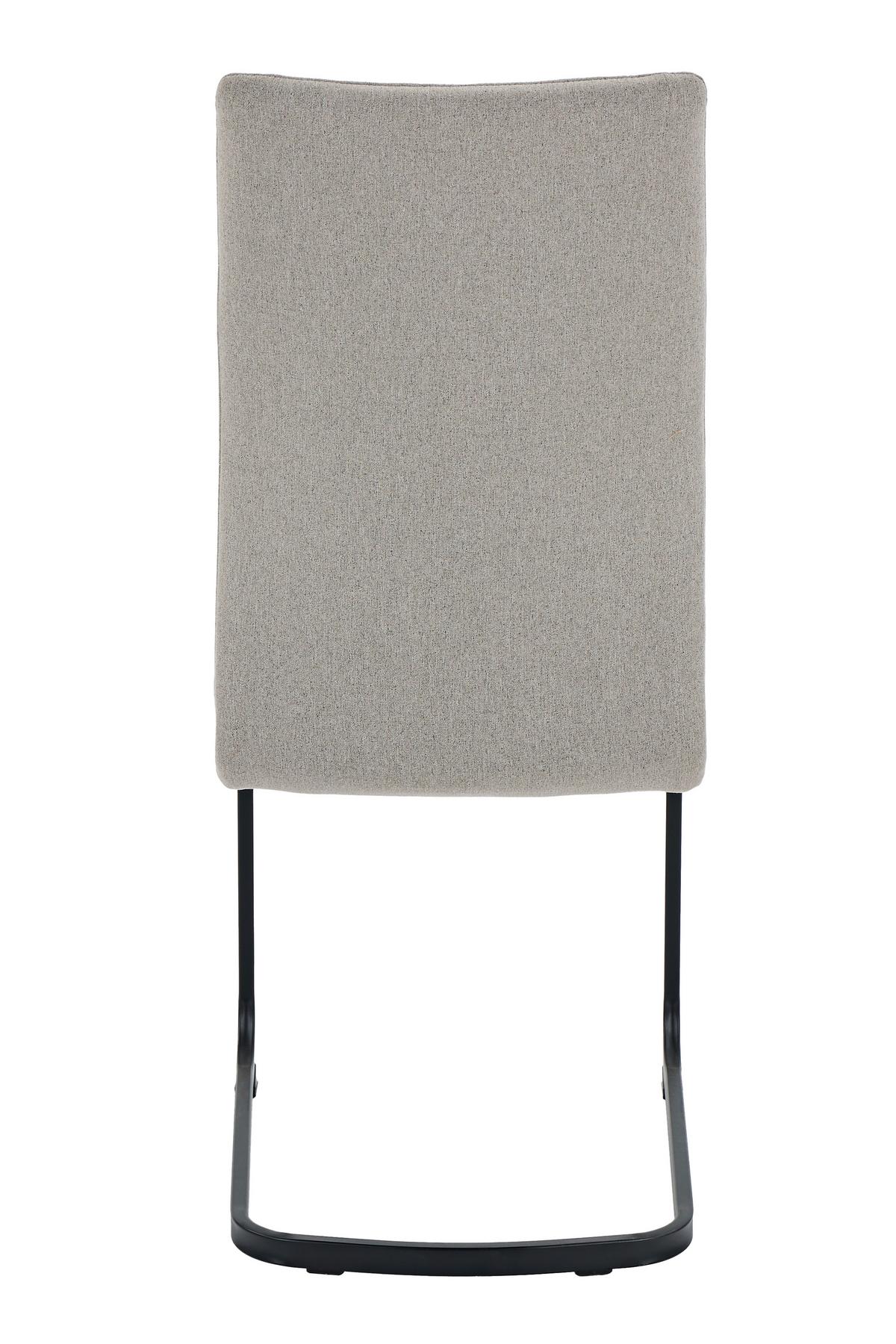 SCHWINGSTUHL-SET TURIN S 4ER-SET - Schlammfarben/Schwarz, MODERN, Textil/Metall (43/98/60cm) - MID.YOU