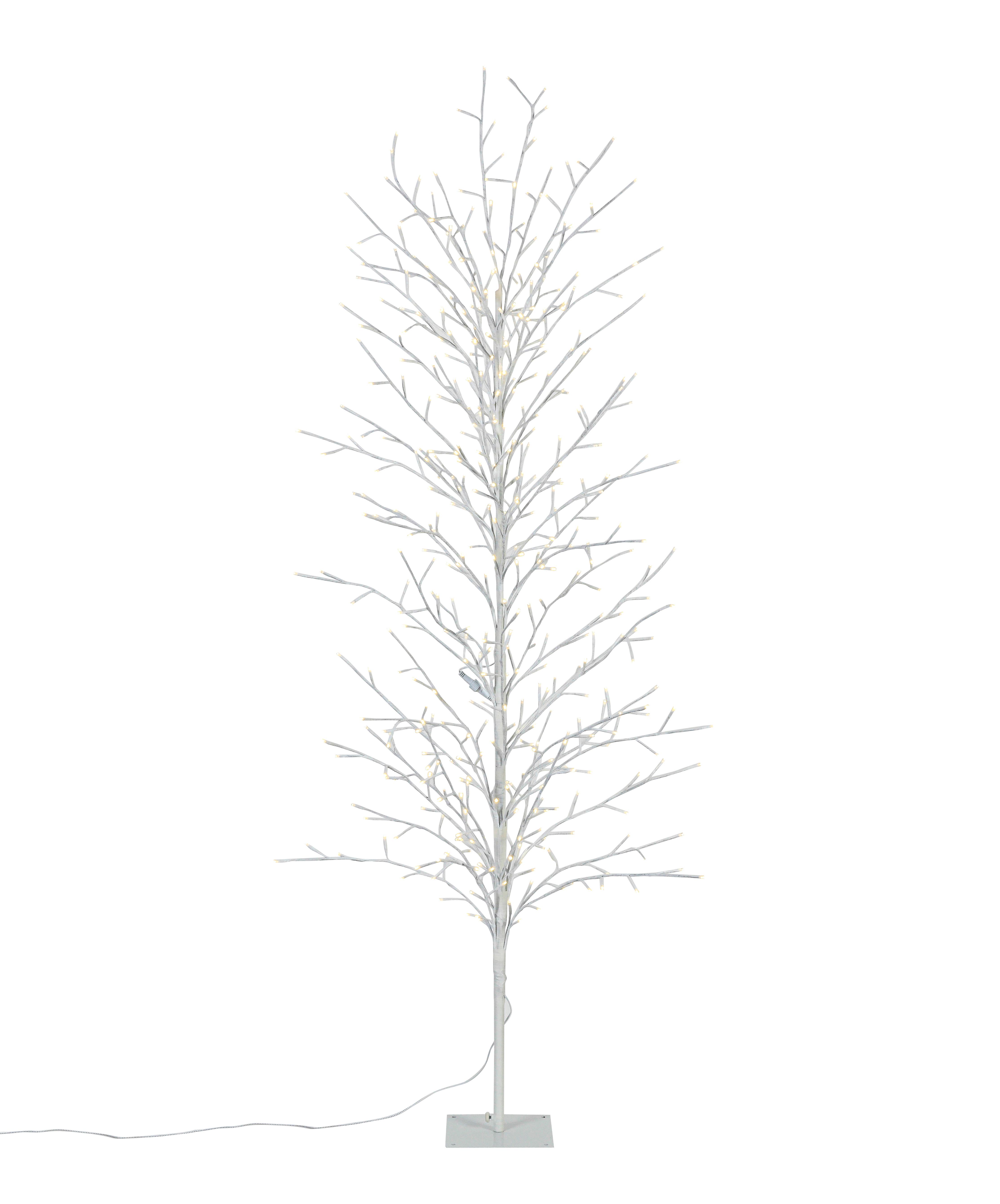 Okrasna Led-svetilka Bree - bela, Design, kovina/umetna masa (200cm) - Mömax