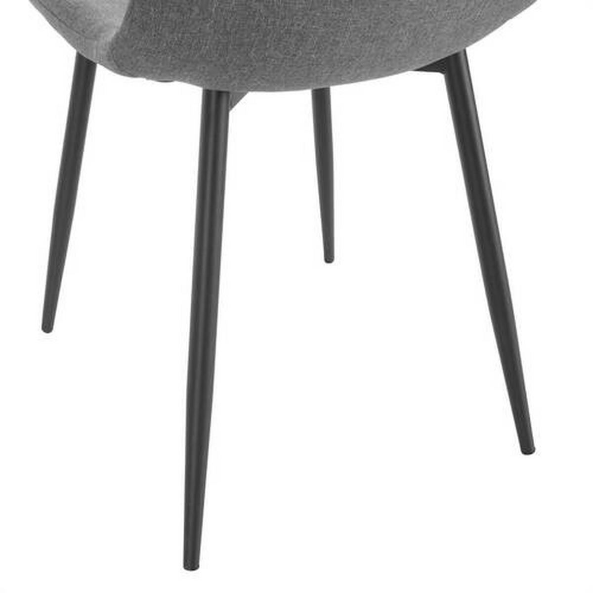 Stuhl Svenja Grau/Schwarz - Schwarz/Grau, Basics, Holz/Textil (44/87/56cm) - Mömax
