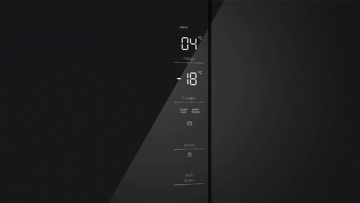 French-Door KMC85LBEA Schwarz - Schwarz, MODERN, Metall (85,5/189,5/66,6cm) - Bosch