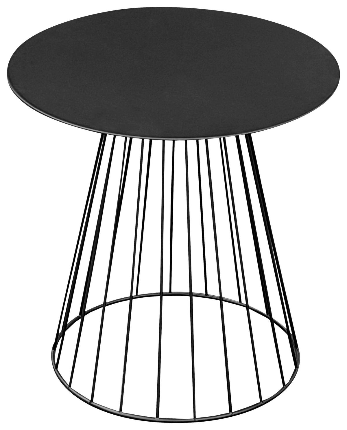 Neapl Stolić - crna, Trend, metal (40/40cm) - Modern Living