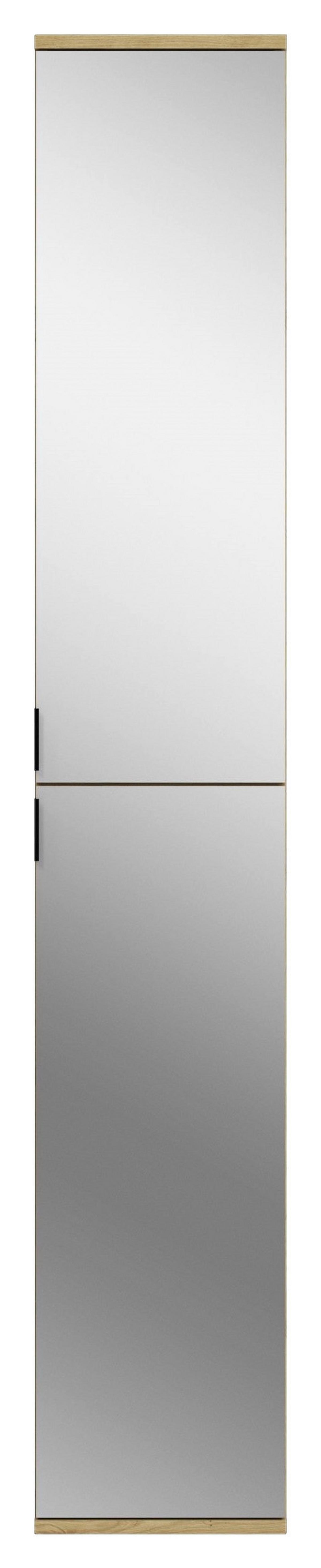 Gaderobenschrank Projekt X ca. 91x193 cm Eiche Artisan - Eichefarben/Grau, KONVENTIONELL, Glas/Holzwerkstoff (91/193/34cm) - MID.YOU