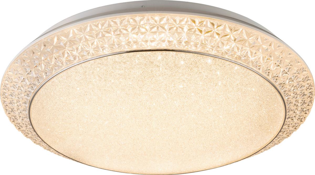 Stropna Led-svetilka Zila, S Sijalko - bela/prozorno, Konvencionalno, kovina/umetna masa (51/12cm)