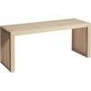 Sitzbank ''Rib'', aus Echtholz, Bambusfarben - Naturfarben, KONVENTIONELL, Holz (104/43/35cm) - MID.YOU