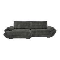 Wohnlandschaft Vivo Anthrazit - Anthrazit/Schwarz, MODERN, Kunststoff/Textil (179/63/317cm) - Premium Living