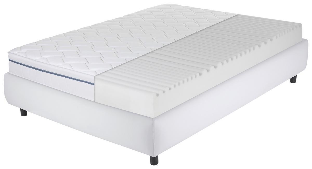 Kaltschaummatratze Air Wave 3D H/3 ca.160x200cm - Weiß, Basics, Textil (160/200cm) - MID.YOU
