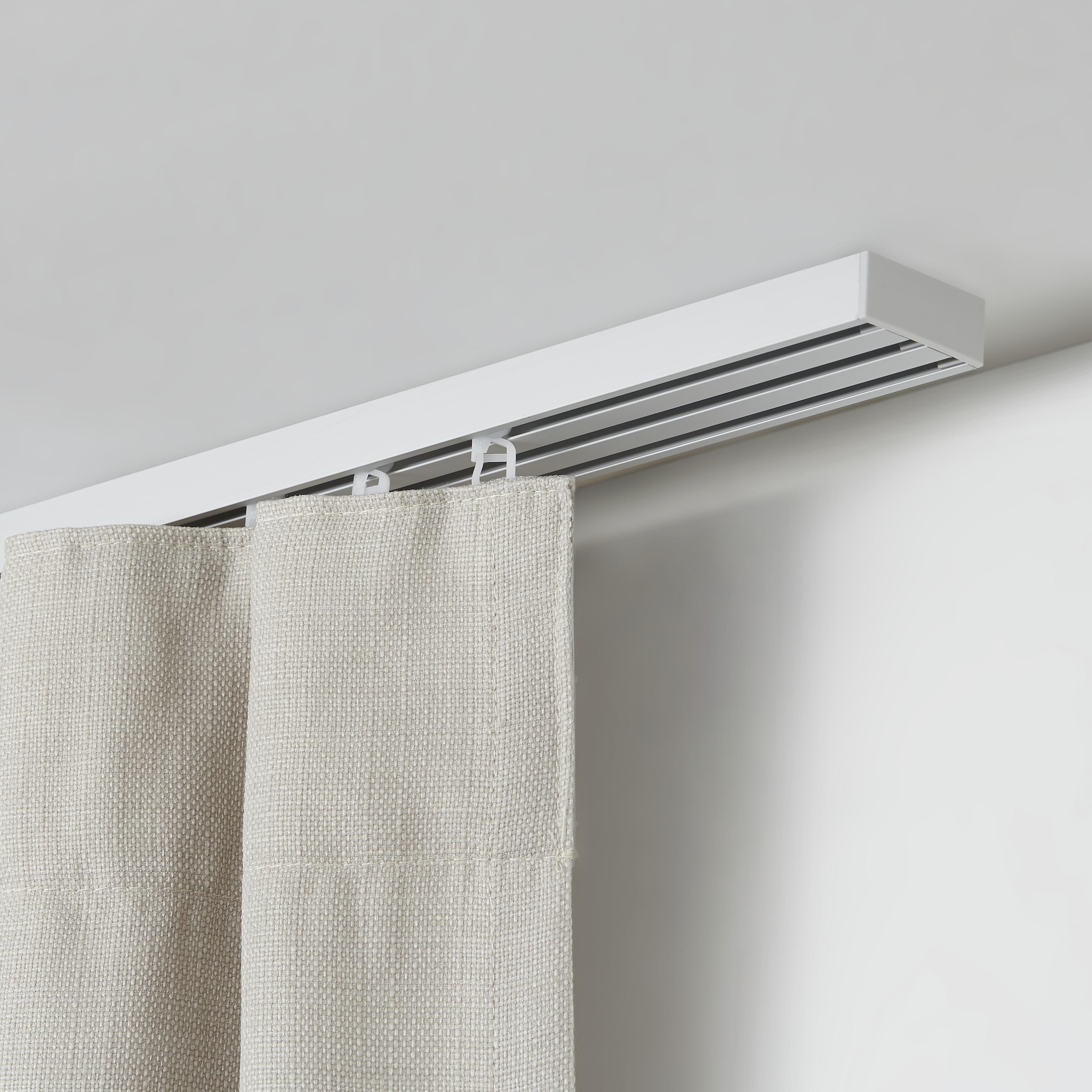 Vorhangschiene Style Alufarben, ca. 160cm - Alufarben, Metall (160cm) - Premium Living