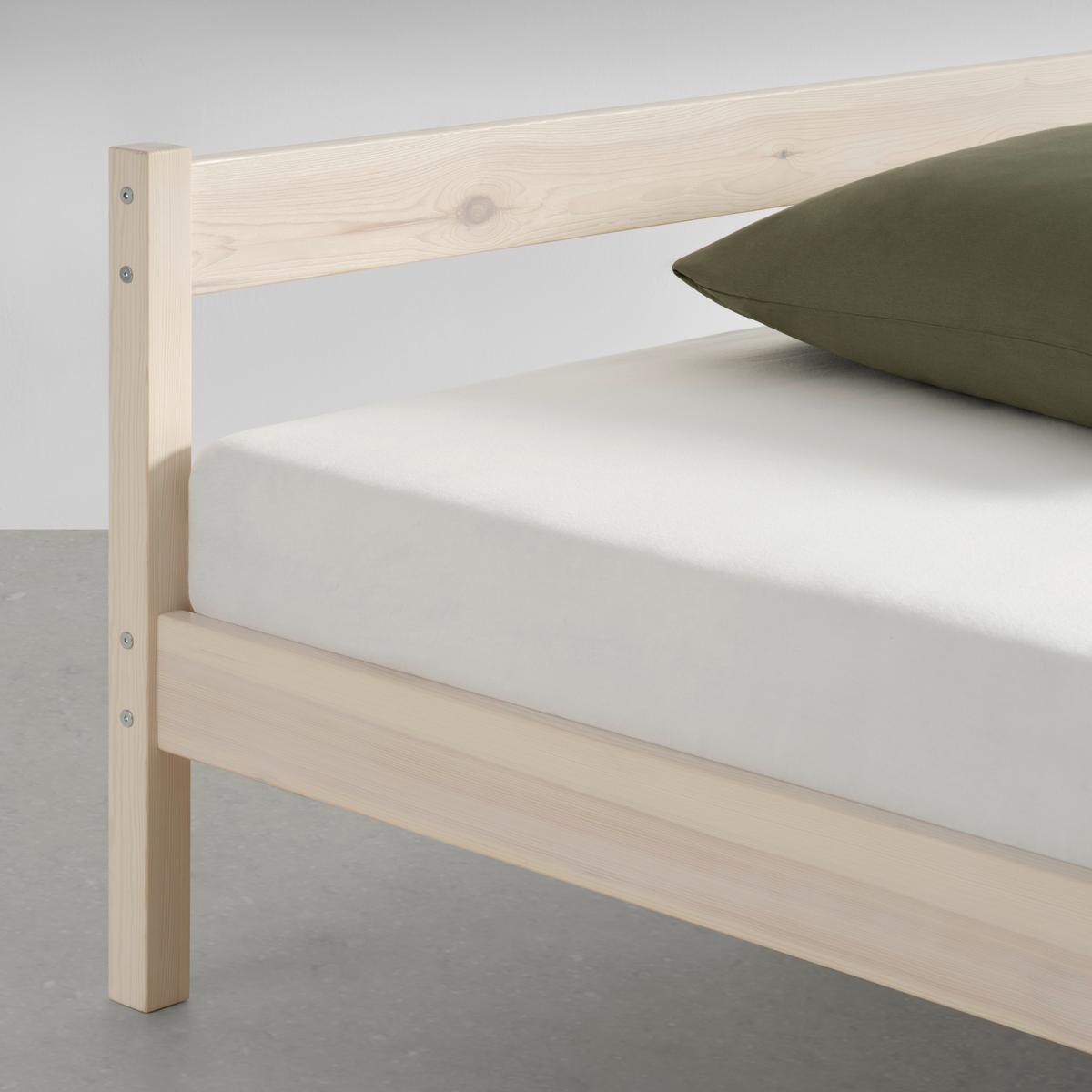 Bett Base 140 Weiß ca. 140x200cm - Weiß, KONVENTIONELL, Holz (147/70/209cm) - Based