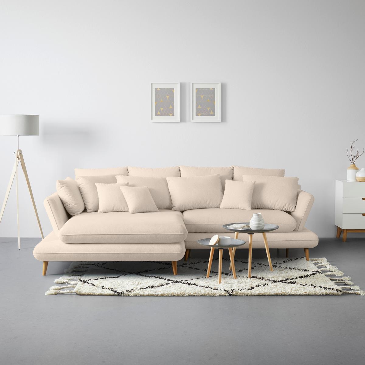 Coltar MONTE - bej, Modern, textil (181/283cm) - Premium Living