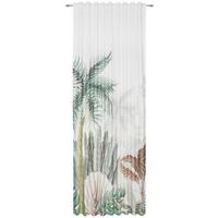 ZASŁONA GOTOWA PUNTA CANA - zielony/biały, Trend, tkanina (140/300cm) - Esposa