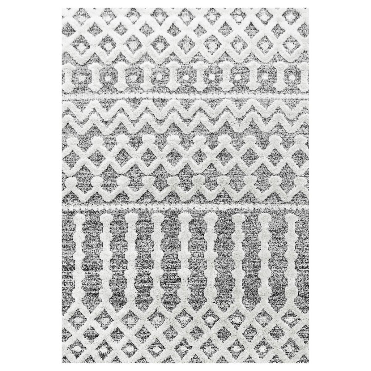 Webteppich Pisa Grau ca. 280x370cm - Grau, KONVENTIONELL, Textil (280/370cm)